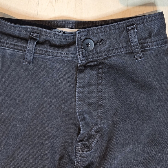 Zara High Waist Wide-leg Black Denim Jeans Raw Hem size 2 - Picture 4 of 7